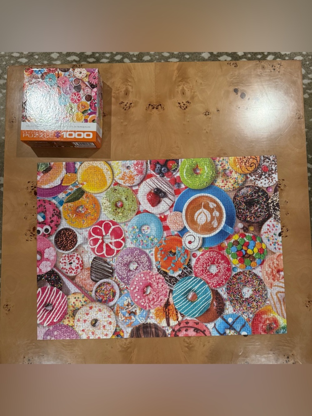 Donut Party 1000-Piece Puzzle - Colorful Donuts - Picture 6 of 8
